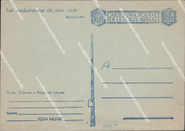 Delcampe - Bf610  Cartolina Franchigia Militare  Nuova Con Motto Mussolini Www2 - Zonder Portkosten
