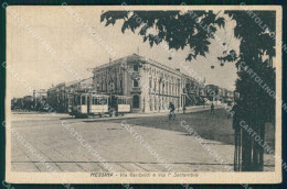 Delcampe - Messina Città Via Garibaldi Tram Via Primo Settembre Cartolina MX0743 - Messina