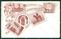 Delcampe - Ferrara Città Militari Deposito Cavalli Cartolina QZ4445 - Ferrara