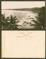 Delcampe - Ceylon Old Photo Postcard Colombo's Palm-Fringed Coast Beach Palm Trees, Colombo - Sri Lanka (Ceylon)