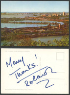 Delcampe - China Color Larger Postcard The Yangtse River Bridge At Nanking Chinese Panorama - China