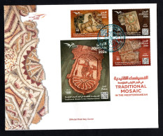 Delcampe - 2026 - Jordan - Euromed - Mosaics From The Mediterranean- Art– Architecture- Horse -FDC - Emissions Communes
