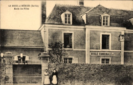 Delcampe - CPA Le Breil Sur Merize Sarthe, Ecole Des Filles - Sonstige & Ohne Zuordnung