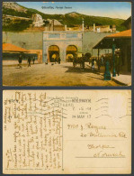 Delcampe - Gibraltar 1913 Old Postcard Moorish Market Square, Casemates Gates, Street Scene - Gibraltar