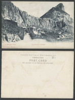 Delcampe - Gibraltar Old U.B. Postcard Governor's Cottage, Rock Mountain, Roads, V.B. Cumbo - Gibraltar