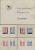 Delcampe - Bund : Minister Card - Ministerkarte VB Mi-Nr. 429-30 U. Berlin VB 234-35: " Wiederwahl Bundespräsident Heinrich Lübke " - Lettres & Documents