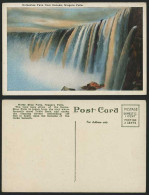 Delcampe - Horseshoe Falls From Canada, Niagara Falls Old Postcard - Sin Clasificación