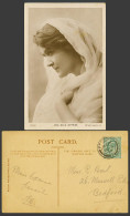 Delcampe - American Actress Miss Maud Evelyn Craven Jeffries 1904 Old Real Photo Postcard - Acteurs