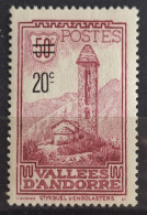 Delcampe - Andorre Français 1933 N°46 **TB Cote 35€ - Unused Stamps