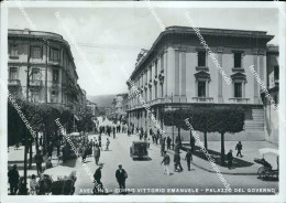 Delcampe - Bf635 Cartolina Avellino Citta' Corso Vittorio Emanuele Palazzo Del Governo 1942 - Avellino