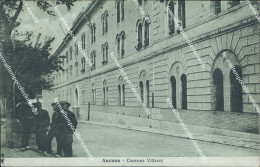 Delcampe - Bg102 Cartolina Ancona Citta' Caserma Villarey 1921 - Ancona