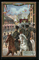 Delcampe - Künstler-AK Frankfurt A. M., 11. Deutsches Turnfest 1908, Gruppe A. D. Festzug - Sonstige & Ohne Zuordnung