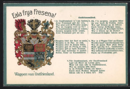 Delcampe - AK Wappen Von Ostfriesland - Genealogie