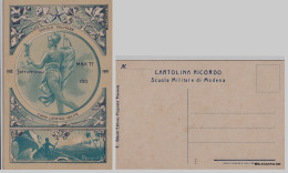 Delcampe - # SCUOLA MILITARE - MODENA - MAK P100 CORSO 1912  - Come L'antico Velite - Regimente