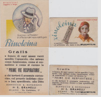 Delcampe - # RINOLEINA - 1930 PER LA CURA DELLE VIE RESPIRATORIE - 2 TAGLIANDI.. - Autres & Non Classés