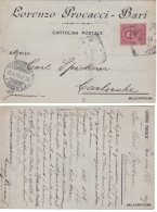 Delcampe - # BARI: Testatina LORENZO PROCACCI   1899 - Bari