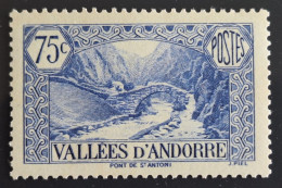 Delcampe - Andorre Français 1937/43 N°70 **TB Cote 10€ - Unused Stamps