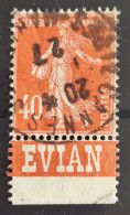 Delcampe - France 1924/26 N°194 Ob Un Pli - Gebraucht