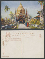 Delcampe - Burma Old Tuck's Oilette Postcard Shwegeena Pagoda Pagan Temple Upper Burmah ART - Myanmar (Burma)