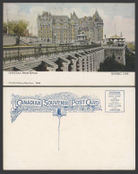 Delcampe - Canada Old Colour Postcard Chateau Frontenac Bandstand Bridge Street View Quebec - Sin Clasificación