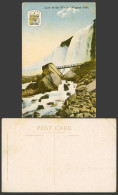 Delcampe - Canada Niagara Falls, Cave Of The Winds, Bridge Coat Of Arms Old Colour Postcard - Sin Clasificación