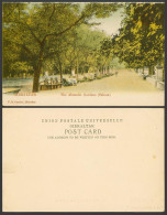 Delcampe - Gibraltar Old Colour UB Postcard The Alameda Gardens (Saloon) Tree-Lined Avenue - Gibraltar