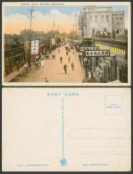 Delcampe - China Old Postcard Chinese Town Mukden Manchuria, Street Scene Clothes Hat Shops - China