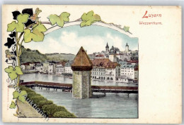 Delcampe - 6000 Luzern Lucerne - Wasserturm, Brücke, Kirche, Efeuranke - 51279523 - Luzern