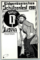 Delcampe - 6000 Luzern Lucerne 1901 Künstlerkarte R. Hardmeyer 1901 Chromotypie Gut... - 13568658 - Luzern