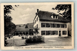 Delcampe - 4438 Langenbruck Gebrauchsspuren Basler Kinderheilstätte Rosengarten Kna... - 13914175 - Langenbruck