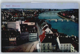 Delcampe - 4000 Basel Bâle Gebrauchsspuren Rheinpartie, Brücke - 50737379 - Basel