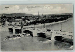 Delcampe - 4000 Basel Bâle - Neue Mittlere Rheinbrücke Mit Dampfer - 10392300 - Basel
