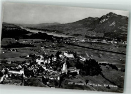 Delcampe - 1663 Gruyères Foto AK Fliegeraufnahme - 38186228 - Gruyères
