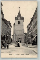 Delcampe - 2400 Le Locle 1909 Foto AK Kirche Rue De Temple - 38022342 - Le Locle