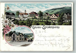 Delcampe - 6416 Steinerberg 1901 BOAKC Bahnhof Eisenbahn Kirche - 13717467 - Steinerberg