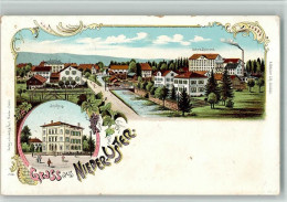 Delcampe - 8610 Niederuster 1901 BOAKC Lithographie Schulhaus Eschers Spinnerei Geb... - 13702583 - Uster