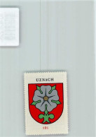 Delcampe - 8730 Uznach - Vignette Wappen Kaffee Hag Ca 1920-1940 Rose - 10408225 - Uznach