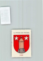Delcampe - 1635 La Tour-de-Trême La Part-Dieu - Vignette Wappen Kaffee Hag 1920-194... - 10407300 - Other & Unclassified