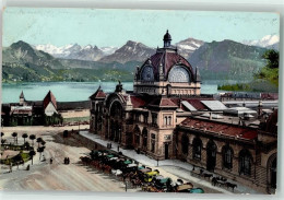 Delcampe - 6000 Luzern Lucerne - Bahnhof Pferdekutschen - 39493099 - Luzern