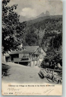 Delcampe - 1892 Morcles 1906 - Interieur Du Village Et Les Dents De Morcles - 13172558 - Morcles