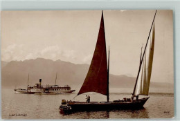 Delcampe - Genfersee Lac Leman - Dampfschiff Segelboot Ruderboot - 10497530 - Genève