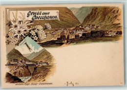 Delcampe - 6487 Göschenen Göscheneralp Lithographie Bahnhof Edelweiß - 13404508 - Other & Unclassified