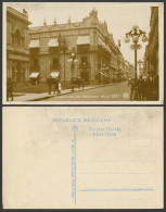 Delcampe - Mexico Old Real Photo Postcard Palacio De Los Azulejos Palace, Street Scene 115 - Non Classés