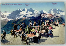Delcampe - Niesen - Hotel Niesen Kulm Terrasse Doldenhorn - 10607843 - Sonstige & Ohne Zuordnung