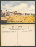 Delcampe - WW1 Daily Mail Old Postcard Australian Heavy Gun At Work Horses Waggons Soldiers - Non Classés