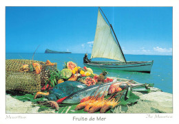 Delcampe - CPSM Ile Maurice-Mauritius-Fruits De Mer-Beau Timbre    L4807 - Mauritius