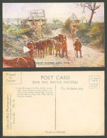 Delcampe - WW1 Daily Mail 1916 Old Postcard After The First Cavalry Charge, Soldiers Horses - Non Classés