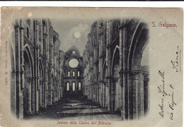 Delcampe - # S. GALGANO (SIENA) : INTERNO DELLA CHIESA DELL'ABBAZIA 1902 - Siena