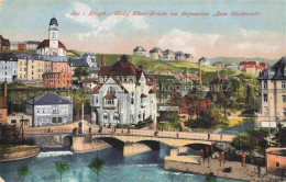 Delcampe - AUE  Erzgebirgskreis Sachsen Koenig Albert Bruecke Am Restaurant Zum Muldental - Aue