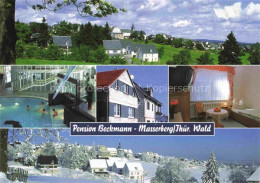 Delcampe - Masserberg Hildburghausen Thueringen Pension-Beckmann Schwimmbad Rutsche Gaestez - Masserberg